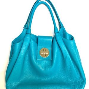 Kate Spade Blue Leather Shoulder Bag